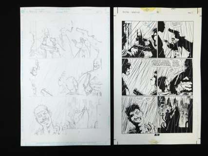Original Comic Art Batman Chronicles Issue #4 Page 12 - 2 Pieces