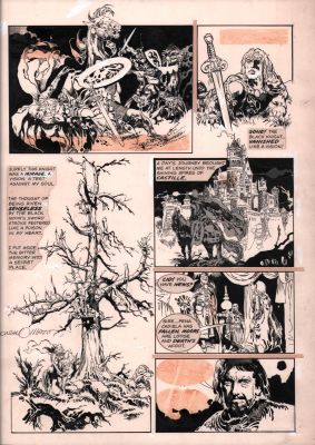Gonzalo Mayo | Eerie #66 P.? - El Cid Story - Signed - 1975 | Anthony’s Comic Book Art