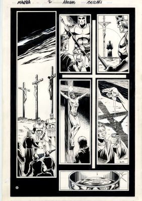 Paul Abrams Maria Beccari | Mantra Spear of Destiny - 1995 Ultraverse / Malibu Issue 1 Page 2 | Catskill Comics