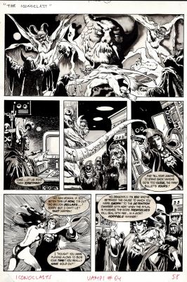 Gonzalo Mayo | Vampirella #64 P 58 (Vampirella Battles the Sexy Dragonfly with Many Monsters & Creatures Also Shown!) | Romitaman
