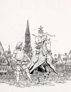 Cayman | Jhen, illustration Ã  l’encre de Chine pour la cou… | Banque Dessinée