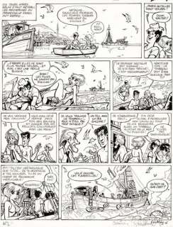 François Walthéry - lot 435 - Natacha, Le Treizième Apôtre, planche originale Ã …