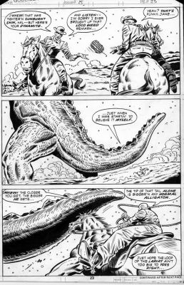 Herb Trimpe | Trimpe, Herb - Godzilla #15 Pg 23 - Three Panel Action on the Range | Cool Lines Art