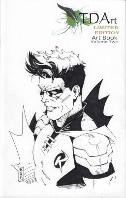 Jason Johnson | Robin - Sketch Cover - Tdart Volume 2 Art Book Robin Dc | TDArt