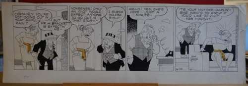 Original Comic Strip Art by Vern Greene - Bringing Up Father - (1960) | Catawiki