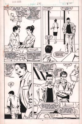 Tony Dezuniga | Iron Man #275 P.40 - Tony & Jim Rhodes - 1991 | Anthony’s Comic Book Art