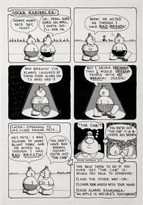 Walthers, Bruce - Oscar Kabibbler Sunday March 1971 Underground Paper Bugle-American | Cool Lines Art