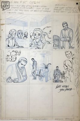John Romita Sr - Amazing Spider-Man 45 - Unused Page