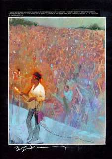 Bill Sienkiewicz - Voodoo Child: The Illustrated Legend of Jimi Hendrix p.106 unpublished