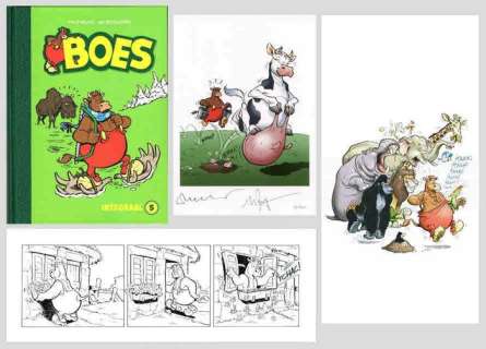 Boes - Luxe editie Boes Integraal deel 5 - N° 17/80 met originele strook in speciale map + ex-libris - hc met linnen rug | Catawiki