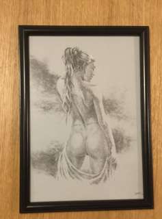 Chabane, Lounis - Dessin original - Pin-up ’Queue de cheval’ - (2016) | Catawiki