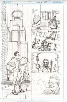 Juan Ferreyra | Absolute Superman Issue 16 Page 12 Pencils | ComiConArt