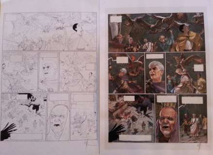 Démarez, Thierry - Planche originale (p.45) + Bleu + Calque - Alix Senator T1 | Catawiki