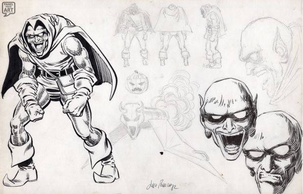 John Romita Jr | Hobgoblin - First Concept Art - Model Sheet | Panel Page Art
