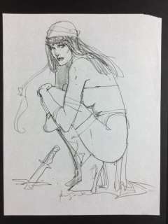 Original Sketch by Bill Sienkievicz - Elektra Assassin | Catawiki