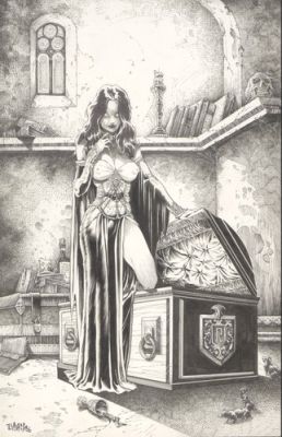 Gothic Nights Tanya Original Art Tim Vigil 11 x 17 | eBay US (Buy It Now)