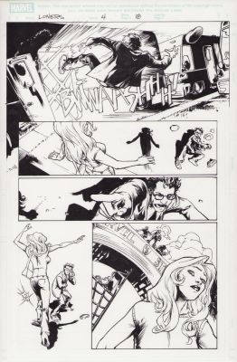 Karl Moline | Loners #4 Pg.18 - Interior Page - 2007 | Anthony’s Comic Book Art