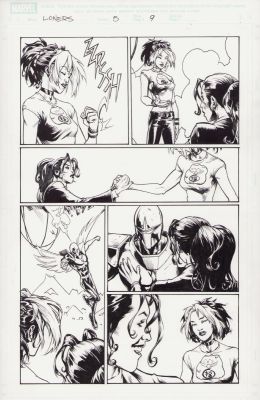Karl Moline | Loners #5 Pg.9 - Interior Page - 2007 | Anthony’s Comic Book Art