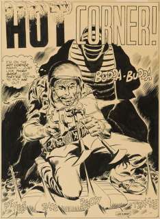 JOE KUBERT. "Hot Corner!" [COMICS / CARTOONS / G.I. COMBAT / WAR / DC COMICS] | Swann Galleries