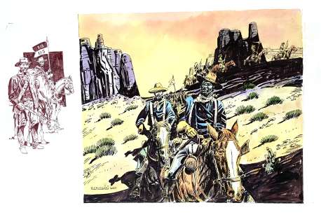 RENZO CALEGARI - Original illustration cm. 51x36. Signed. Mint. Code 1715.