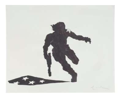 CAPTAIN AMERICA: THE WINTER SOLDIER (2014) - Hand-Drawn David Mack Bucky Barnes End Credit Artwork