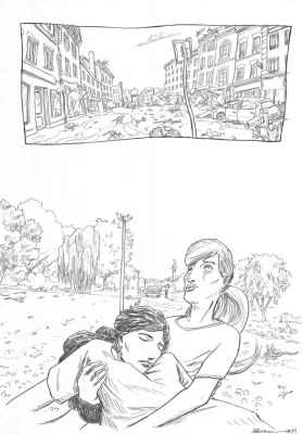 Pontarolo Frédéric | Planche Originale 31 de Impact au crayon sur papier | Galerie Napoléon