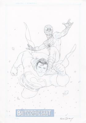 Frank Quitely | Superman / Spider-Man 1 Cover By Frank Quitely Issue 1 Page 0 | BritComicsArt