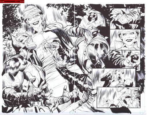 Dan Mora | Batman Deadpool Issue 01 Page 14 & 15 | Kwan Chang