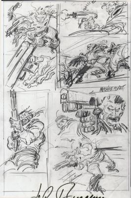 John Buscema | Punisher: War Zone #23 P 4 (11 X 17 Inch Prelim) | Romitaman