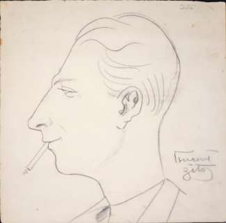 Zito Vincenzo Maria (1900 - 1966) - Portrait of Mike Bongiorno | Capitolium Art