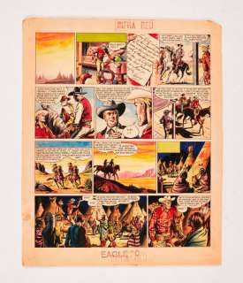 Jeff Arnold / Riders of the Range original artwork (1955) drawn and painted by… | Comic Book Auctions ltd