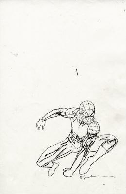 Bill Sienkiewicz | Spider-Man Pen & Ink For Painting | Romitaman
