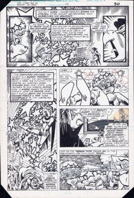 Al Gordon, Scott Shaw | Captain Carrot And His Amazing Zoo Crew #8 P.30 - Yankee Poodle Vs. the Squawker - 1982 Issue 8 Page 30 | Anthony’s Comic Book Art