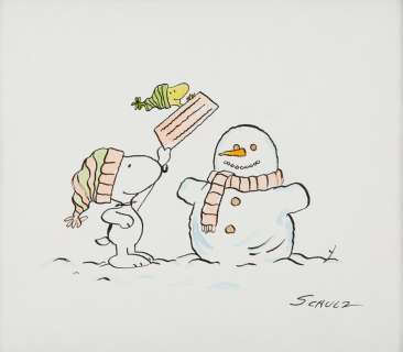 Charles Schulz Mixed Media Snoopy & Woodstock | Revere Auctions