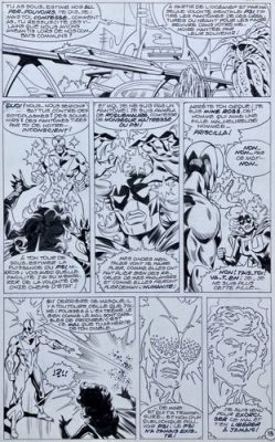 Jean-Yves Mitton Planche originale Mikros Psiland + Mise en couleur.