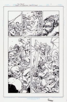 Tom Raney | Secrets of Sinister House #? Pg. 1 - Interior Page - Signed | Anthony’s Comic Book Art