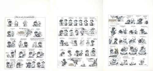 Loup | "Pas ce soir j’ai malaltête " Trois planches. Encre, feutre&helli | Art Richelieu