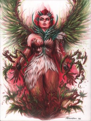 Steven Defendini | Absolute Poison Ivy Painted Art - Signed - 2026 | Anthony’s Comic Book Art