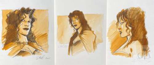 Fino/Les ailes du Phaéton. Triptyque de dessins origneaux… | Dagoty