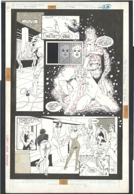 Gray Morrow Mark Beachum | Superb Mark Beachum + Gray Morrow Large Art - Lots of Sexy Women Issue Outsiders # 12 Page 6 | Koch Comic Art