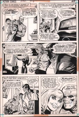 John Calnan | Action Comics #418 P.20 - Metamorpho Family in the Lab - 1972 | Anthony’s Comic Book Art