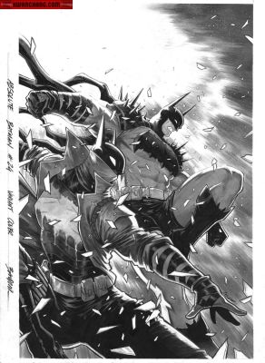 Michele Bandini | Covers / Pinups Issue Absolute Batman # 24 Page Cover | Kwan Chang