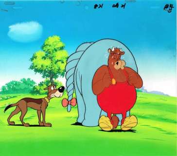 Raymakers, Wil (studio) - Originele handgeschilderde tekenfilmcel met achtergrond - Boes (jaren ’80) | Catawiki