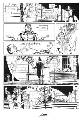 Laci | Planche originale 21 du tome 1 de Sherlock Holmes & Le Nécromicum | Galerie Napoléon