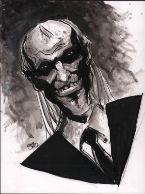 Shawn Daley | Riff Raff (Rocky Horror) Ink & Wash Commission - Signed | Anthony’s Comic Book Art