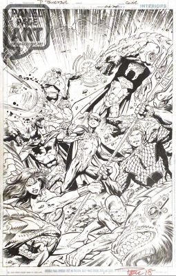 Paul Pelletier | Justice League 51 Cover | Panel Page Art