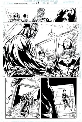 Joe Bennett Al Milgrom | Spider-Man Unlimited #13 P 45 Half Splash (Luke Cage & Iron Fist Re-United & Shaking Hands Witrh Sexy Super Babe And Jjj!) 1996 | Romitaman