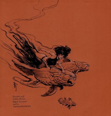 Mark Schultz | Hannah Dundee Diving with Dunks Pinup | Romitaman
