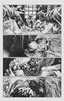 Tomas Giorello | Tomï¿½S Giorello Monster Kill Squad #1 Page 1 Splash Original Art - Bad Idea | ComicArtFans Classifieds