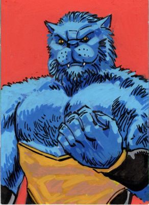 Jason Crager | Tdart 2026 X-Men Sketch Card Drop #69 - Beast | TDArt